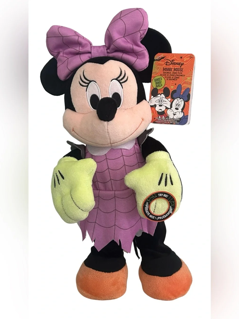 Disney Mickey & Minnie Zombie Halloween Plush Set 14